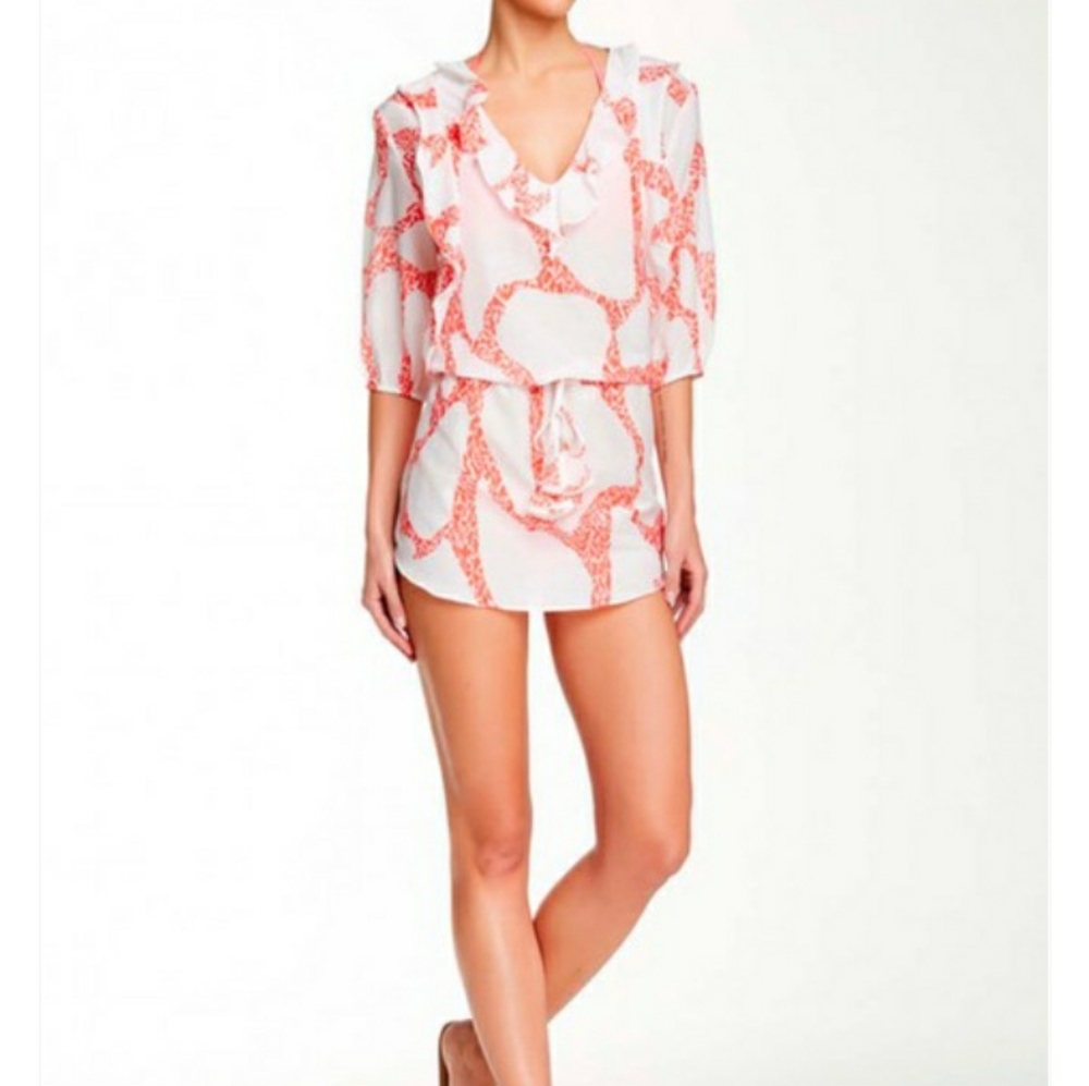 Paula Hermanny Coral Rose swimsuit coverup